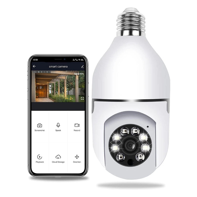 Opsporende draadloze 360° panoramische automatisch lichtcamera