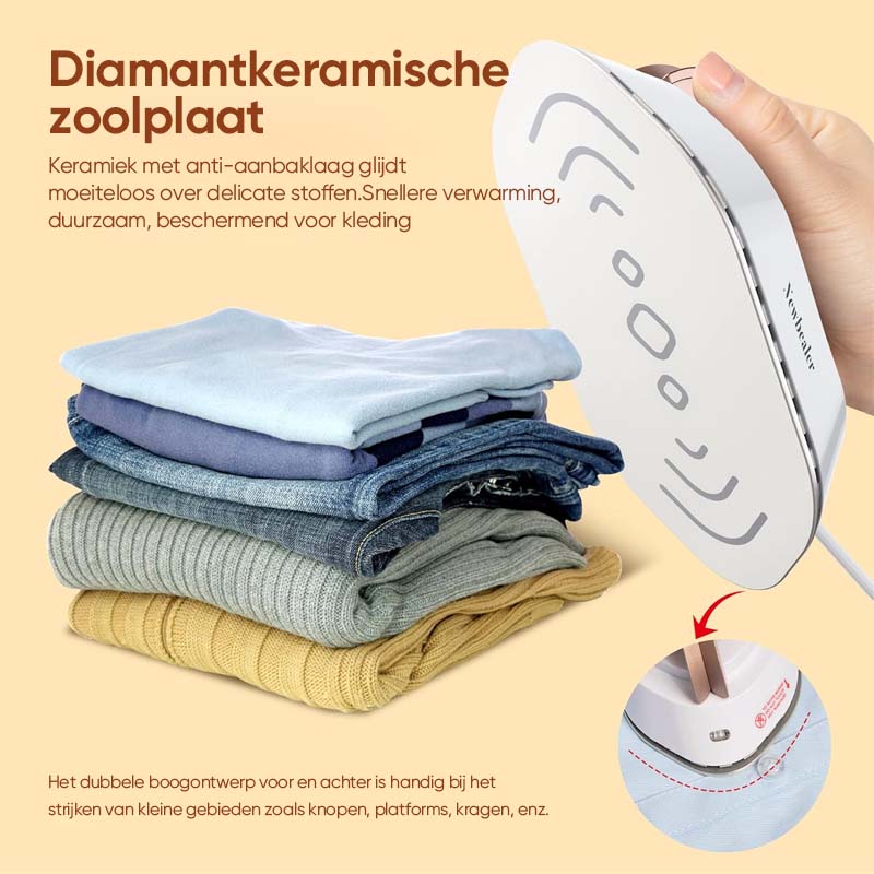 Reisstrijkijzer - Compact & Dubbele Spanning