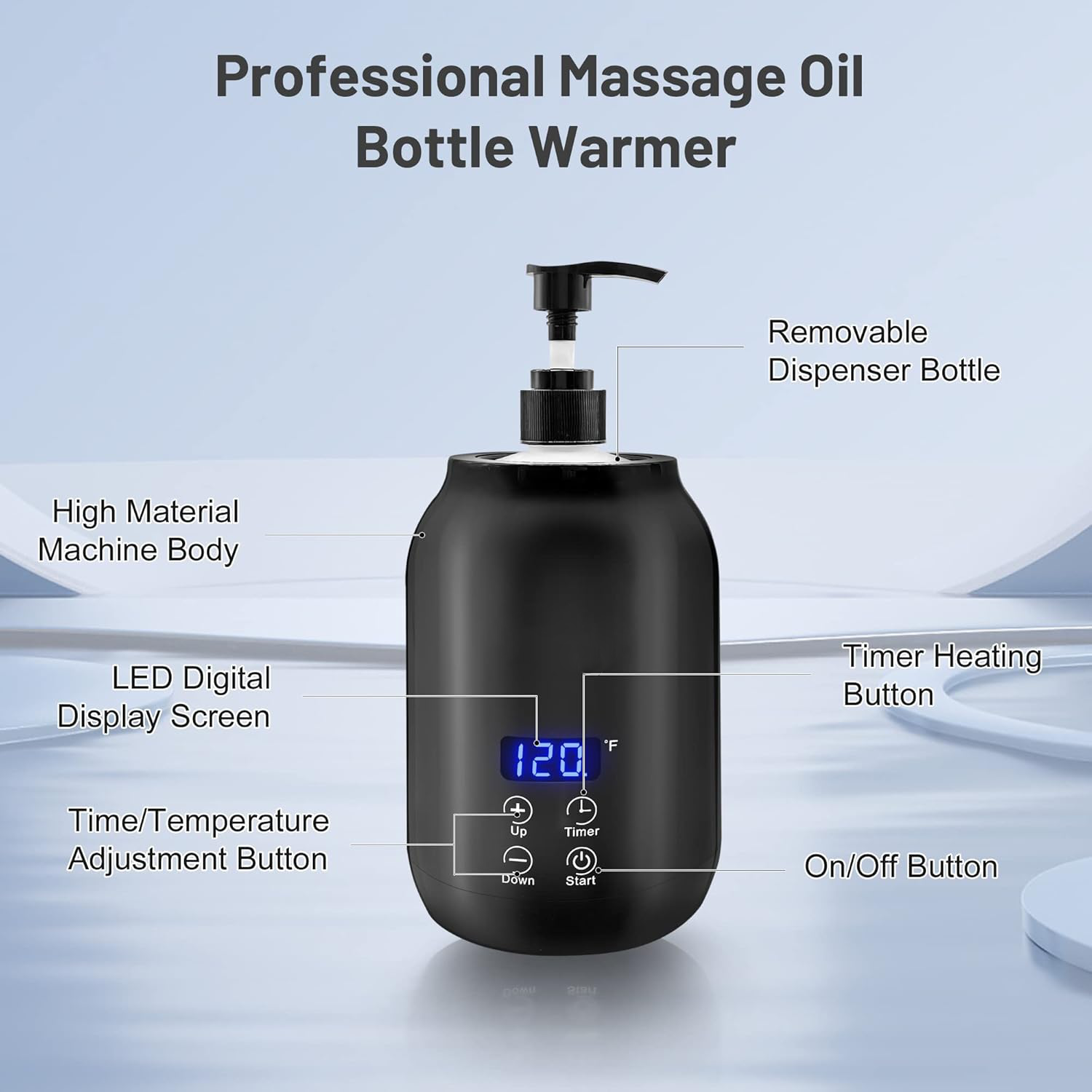 Professionele draagbare elektrische massage-olieverwarmer
