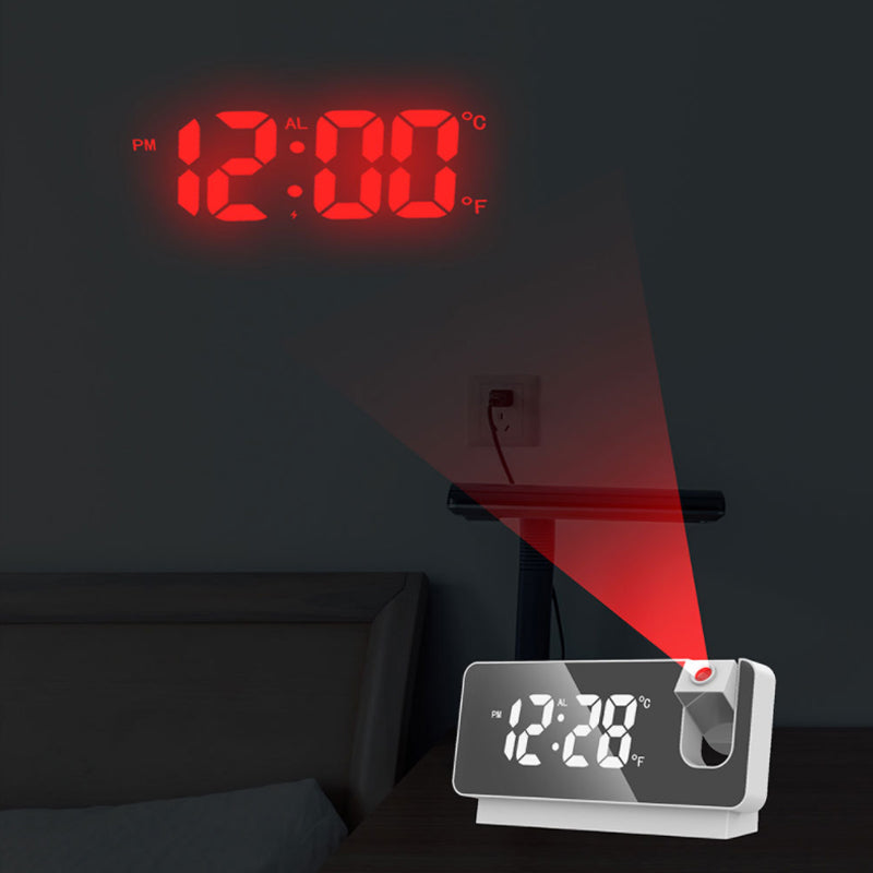 Modern Alarm Clock Projector | Multifunctionele Wekker Klok met Projectie