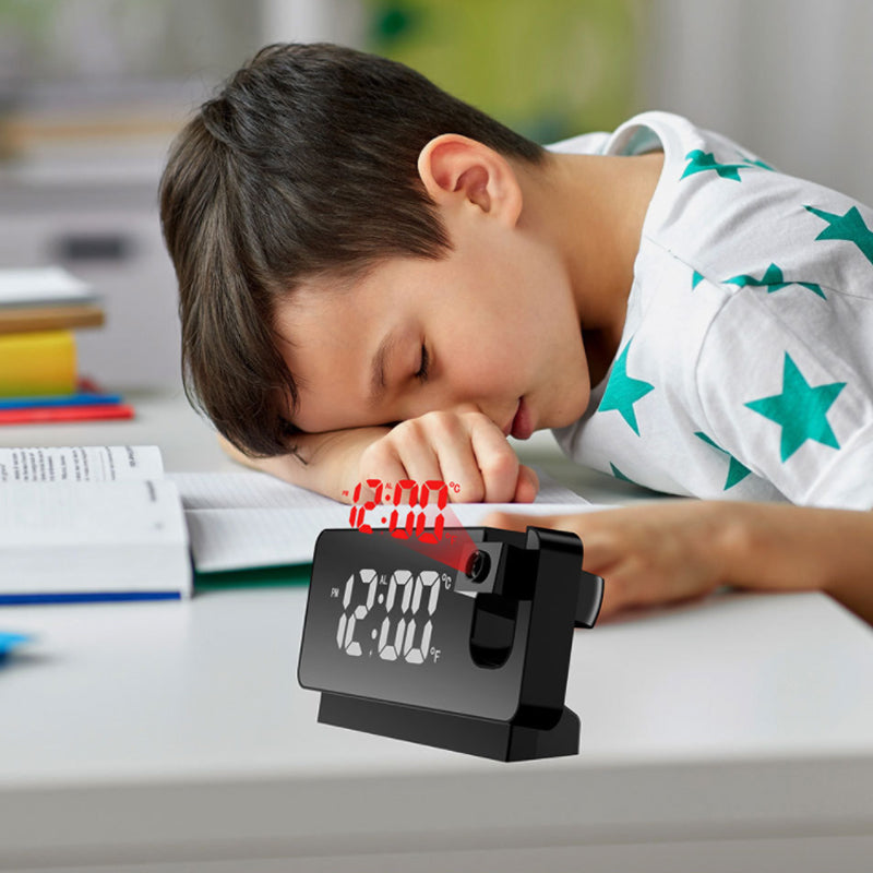 Modern Alarm Clock Projector | Multifunctionele Wekker Klok met Projectie