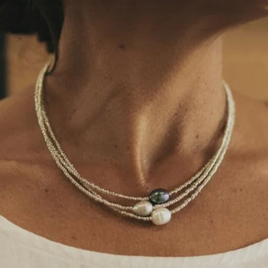 Antieke parelketting | Goud