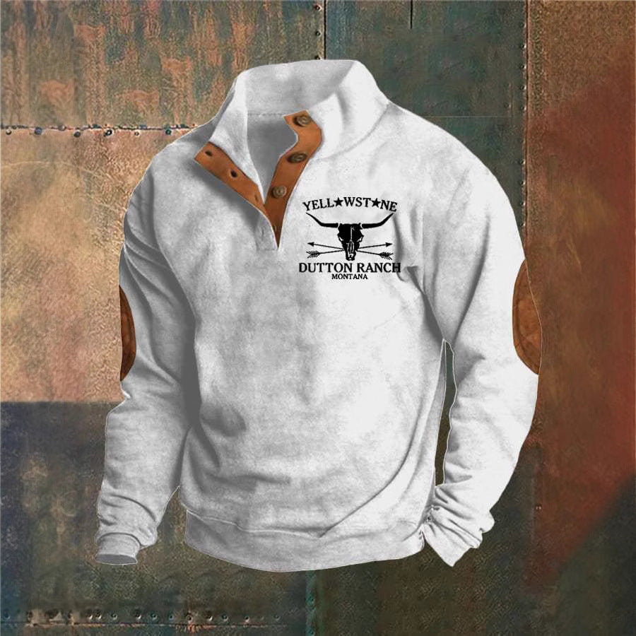 Yellowstone™️ | Exclusief Sweatshirt met knoophals