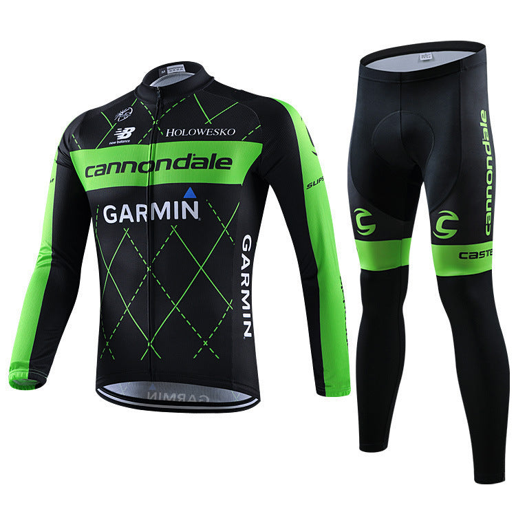 Pro wielertenue met lange mouwen