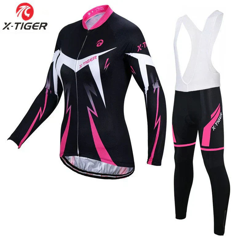 X-Tiger - Dames fietsset met lange mouwen