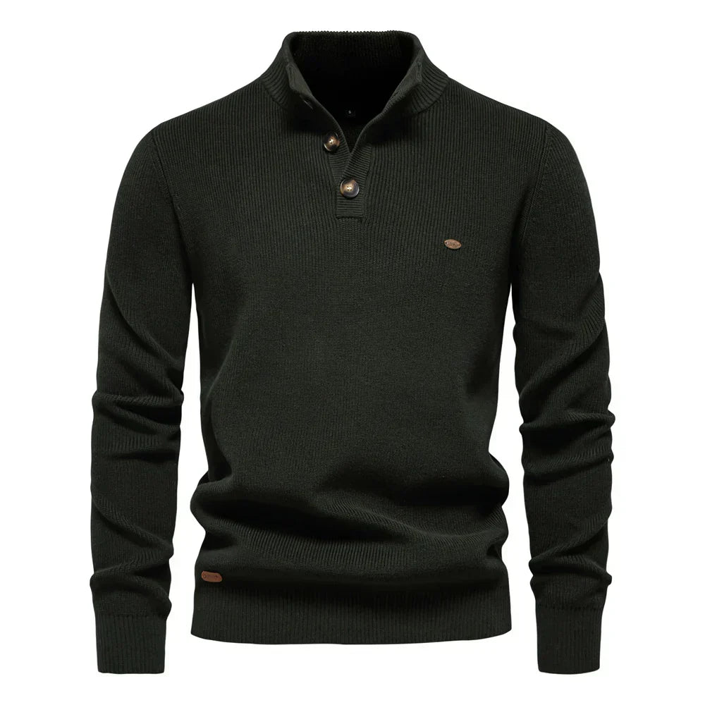 Finn™️ | Herenpullover met knoopdesign