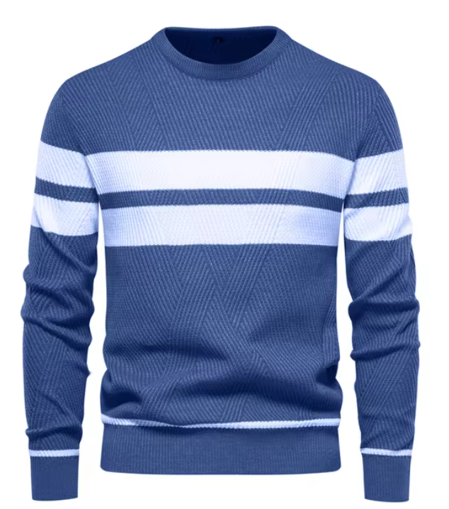 Gijs™️ | Stijlvolle herenpullover met visgraatpatroon