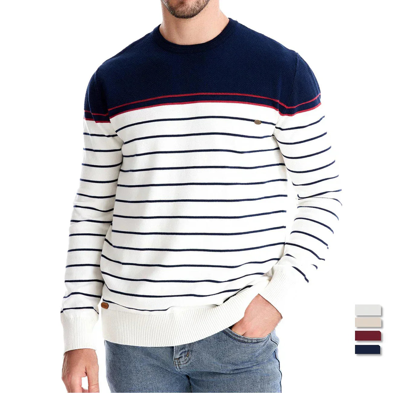 Levi™️ | Herentrui met streepjespatroon