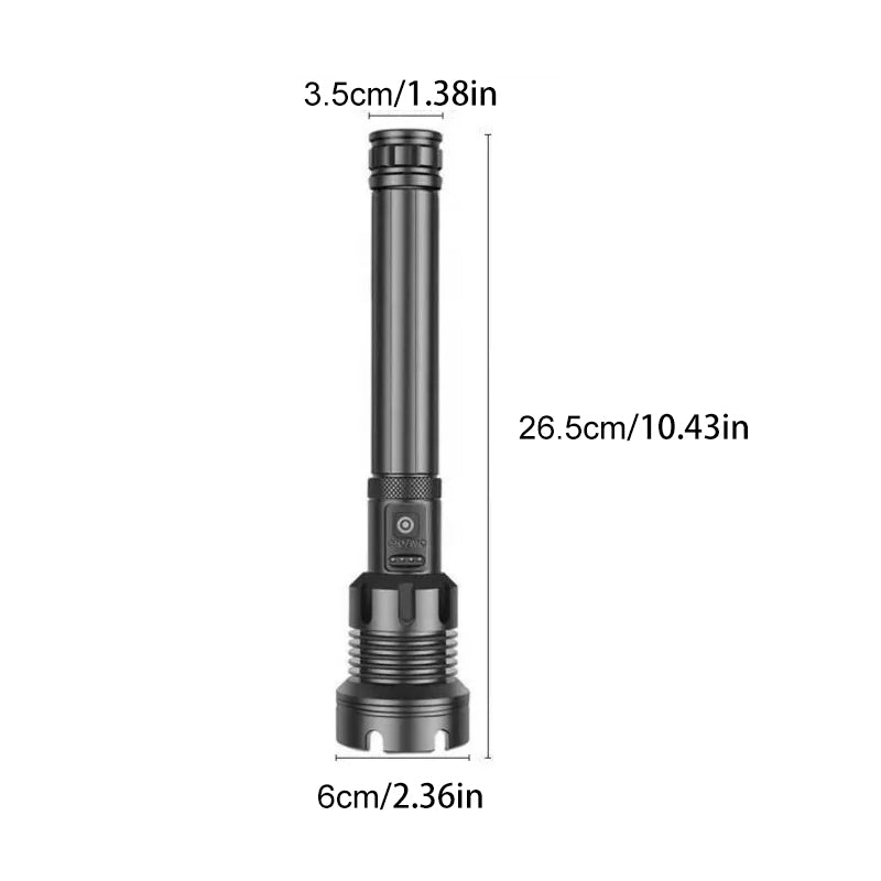 LED oplaadbare tactische laser zaklamp