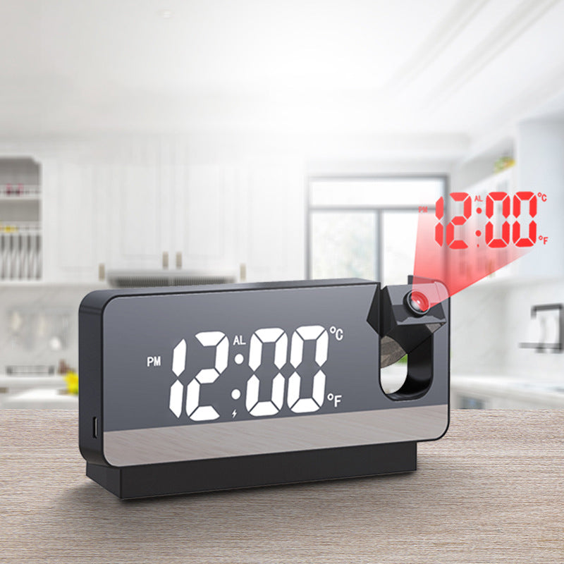 Modern Alarm Clock Projector | Multifunctionele Wekker Klok met Projectie