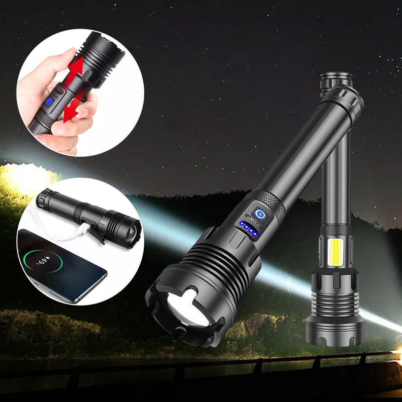 LED oplaadbare tactische laser zaklamp