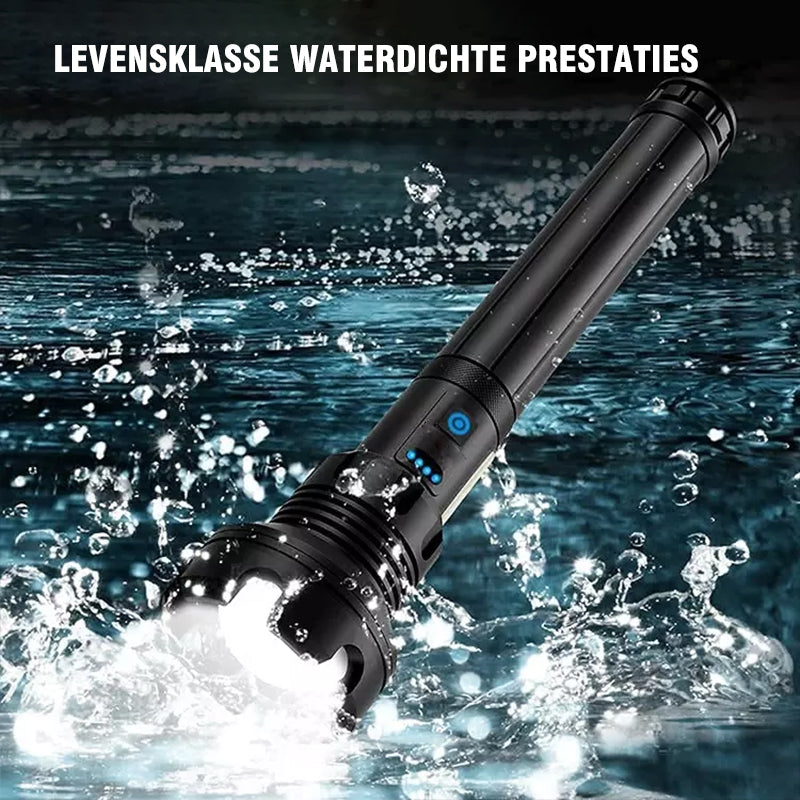 LED oplaadbare tactische laser zaklamp