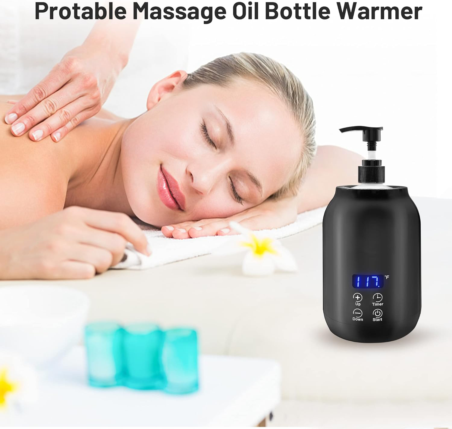 Professionele draagbare elektrische massage-olieverwarmer