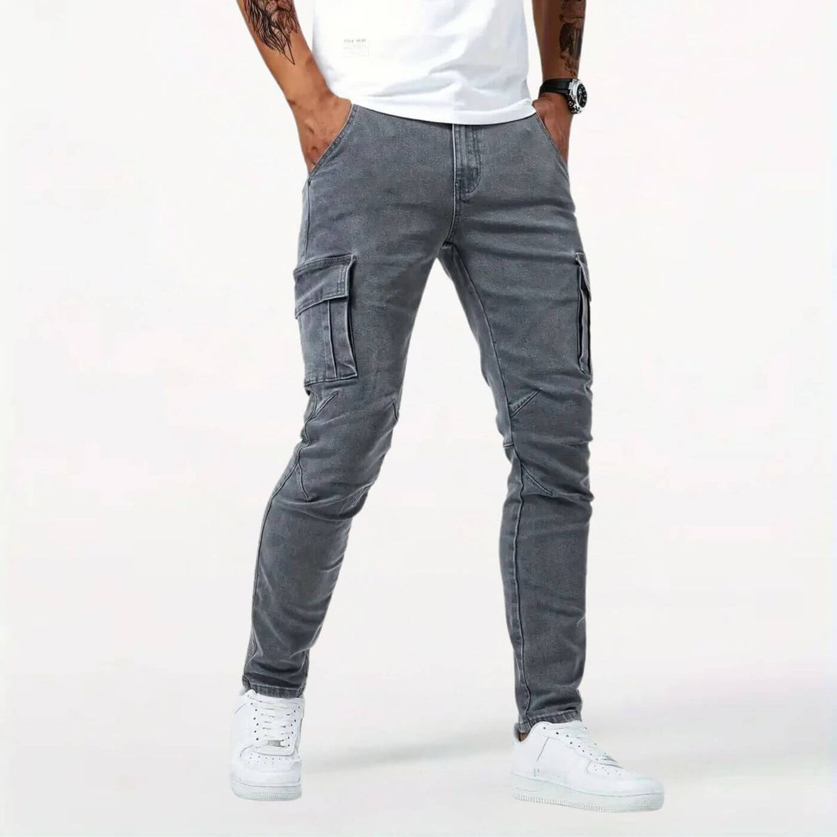 Sorinova - Charlie – Jeans med Cargofickor