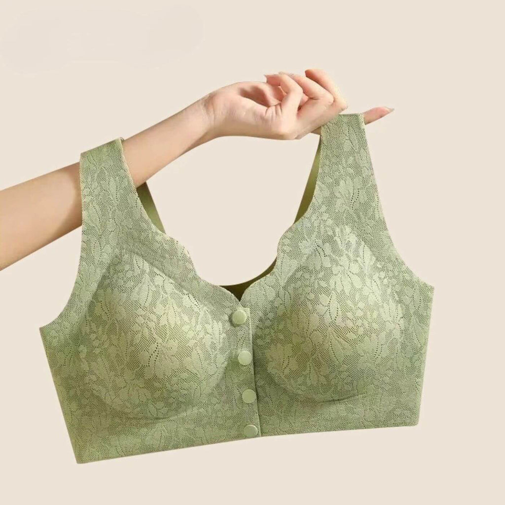 Sorinova - ComfyLift – Trådlös Vadderad BH med Frontknäppning för Komfort