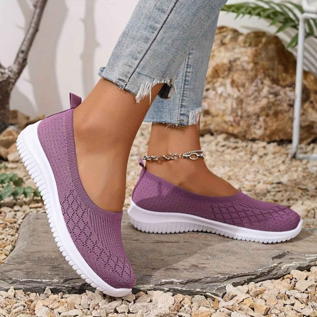 Sorinova - Diana - Andningsbara Slip-on Bekväma Skor