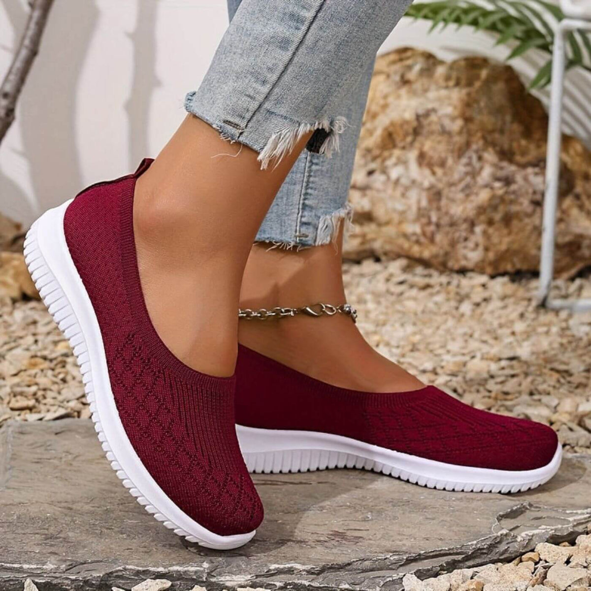 Sorinova - Diana - Andningsbara Slip-on Bekväma Skor