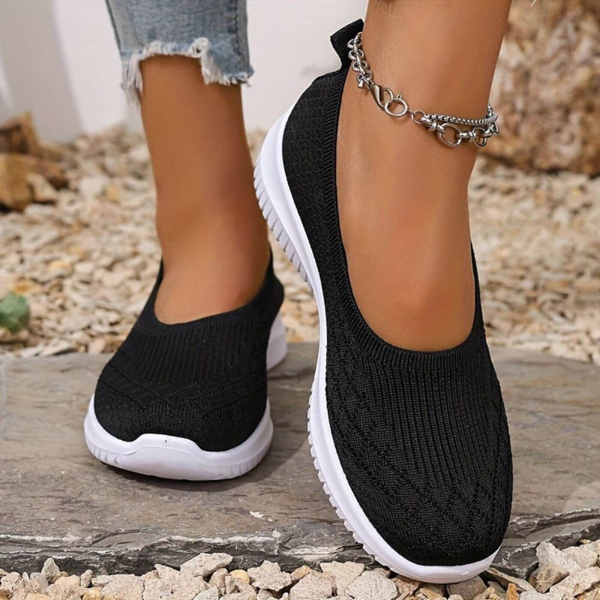 Sorinova - Diana - Andningsbara Slip-on Bekväma Skor