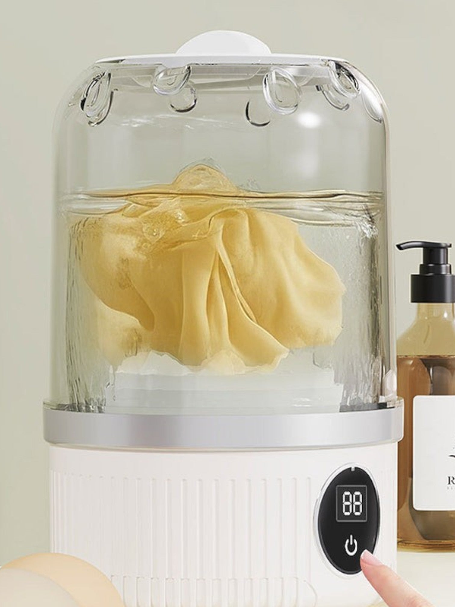 Draagbare Mini Wasmachine met Draadloos Opladen – Compact, Stil & Ideaal voor Ondergoed en Babykleding
