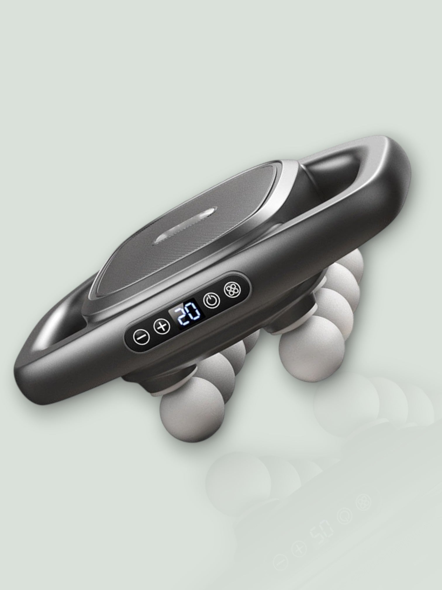Elektrisch Dieptemassageapparaat met 8 Koppen & Roodlicht – Handsfree Spierontspanning voor Rug, Nek & Benen