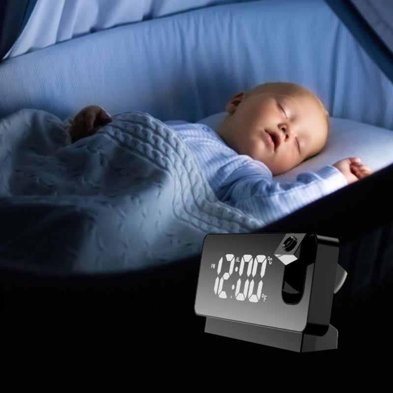 Modern Alarm Clock Projector | Multifunctionele Wekker Klok met Projectie