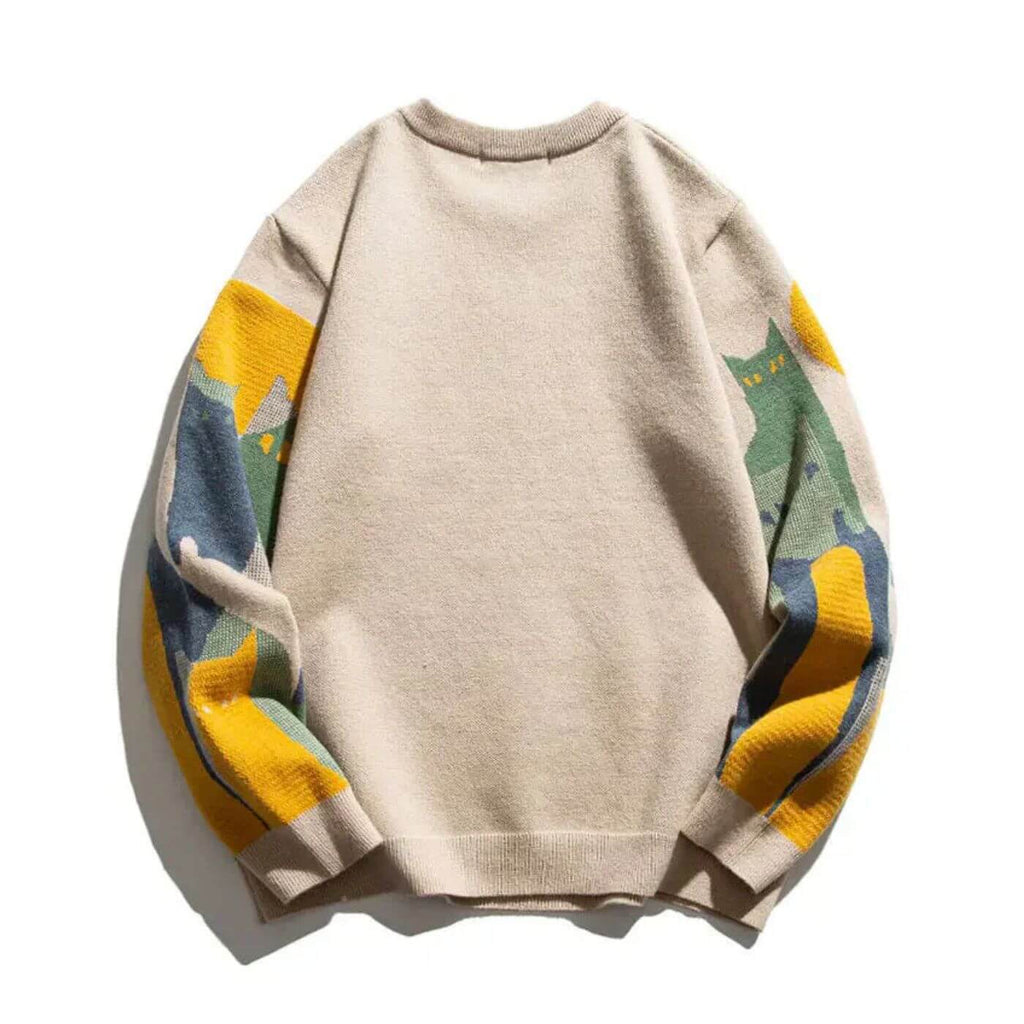 Sorinova - Kim - Unisex Tröja med Kattdesign