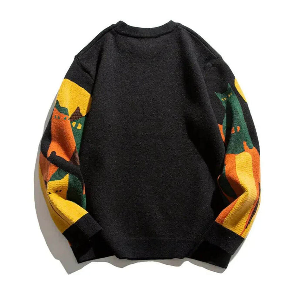 Sorinova - Kim - Unisex Tröja med Kattdesign