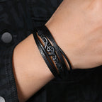 Lunero – Läderarmband med Musiksymbol för Musikälskare