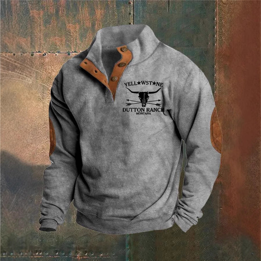 Yellowstone™️ | Exclusief Sweatshirt met knoophals