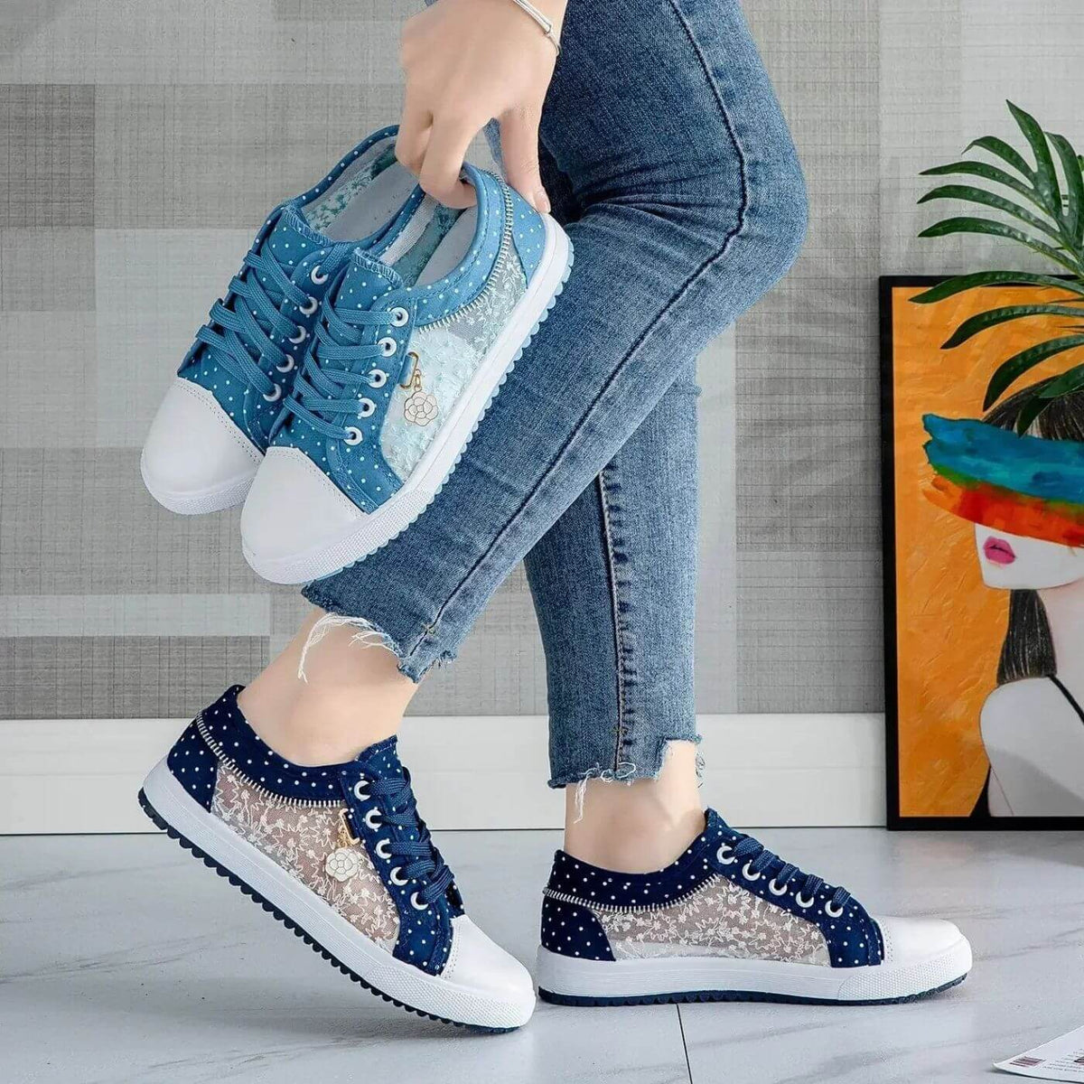 Sorinova - Mona – Bekväma Mjuka Sneakers