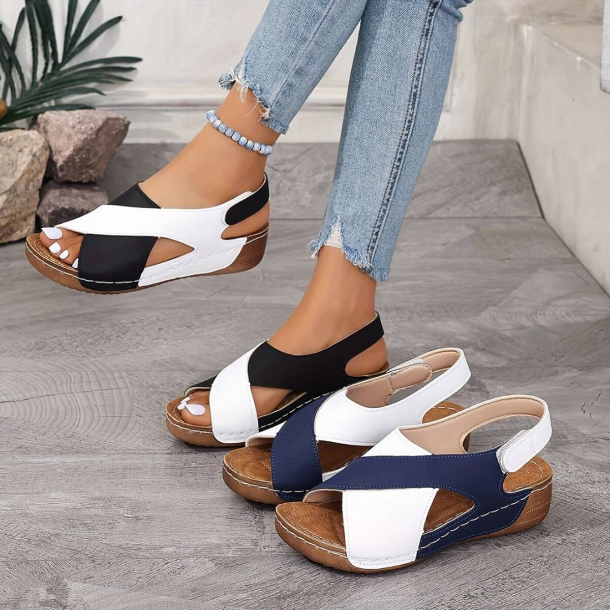 Nicole™ – Bekväma Sandaler med Öppen Tå