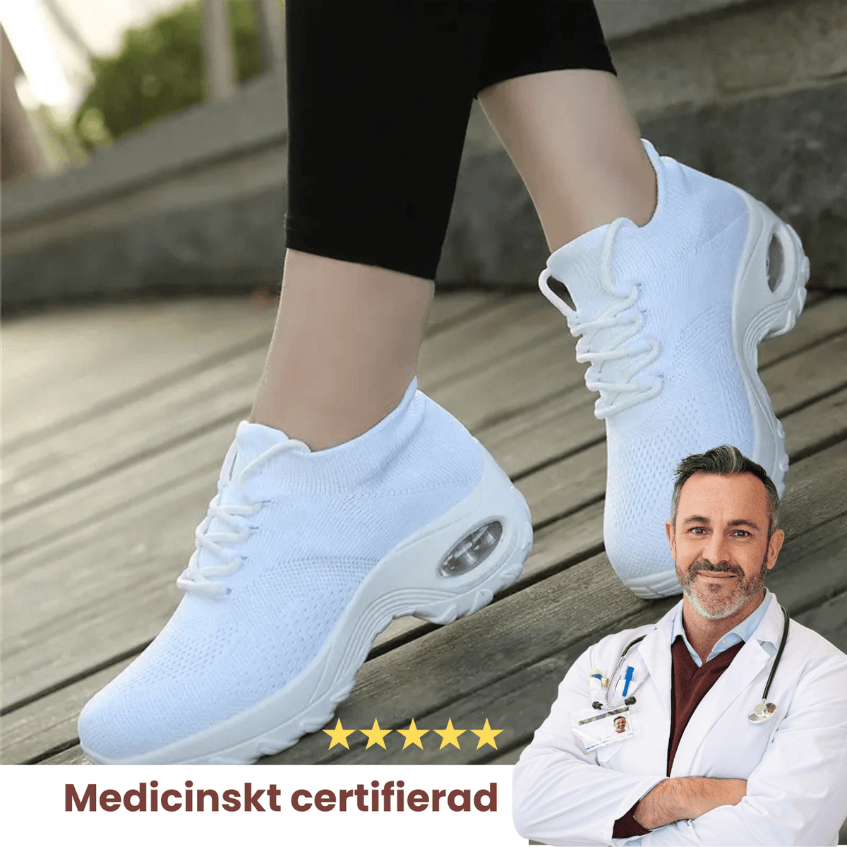 OrthoStep™ – Bekväma Komfortskor med Stötdämpning