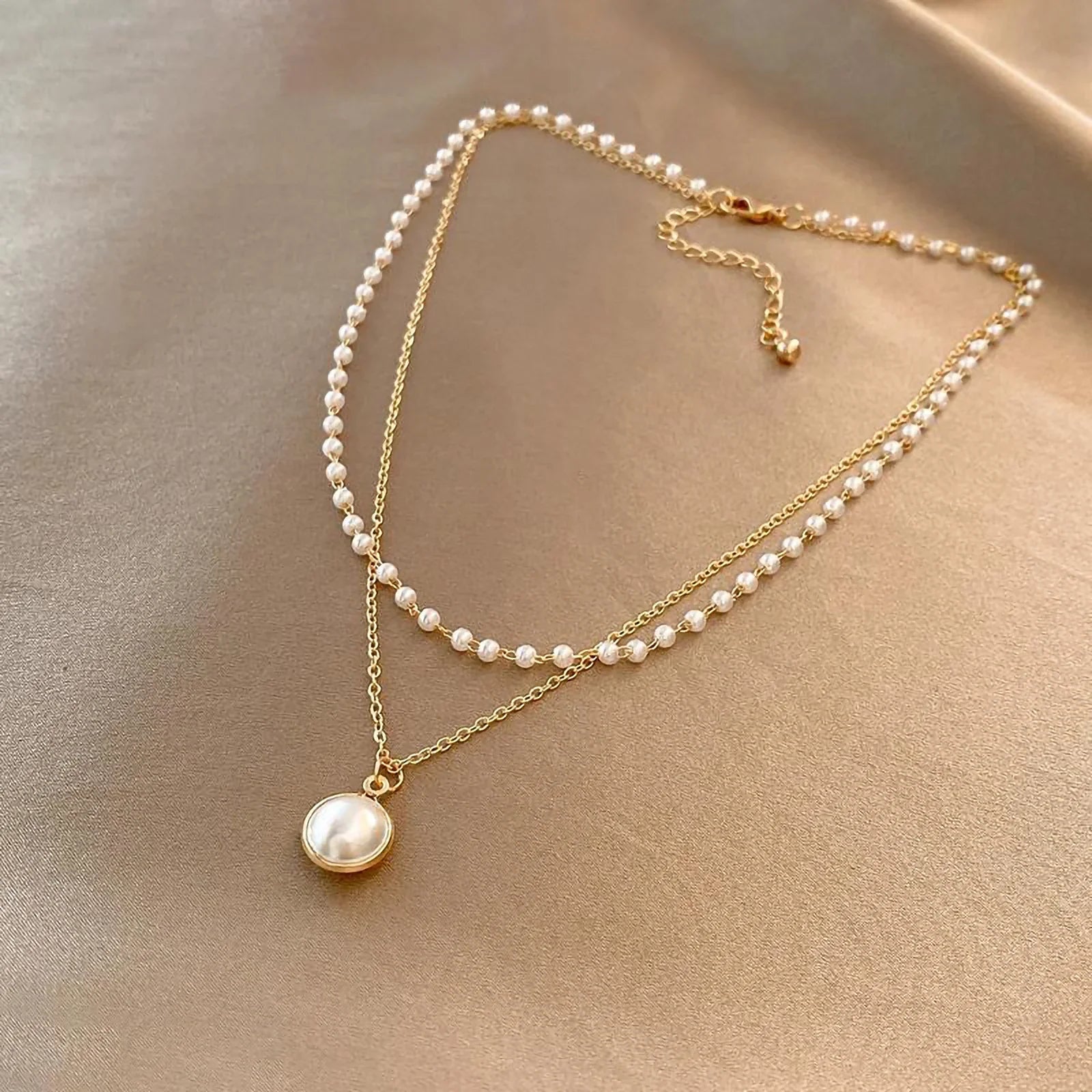 Prachtige parelketting | Goud