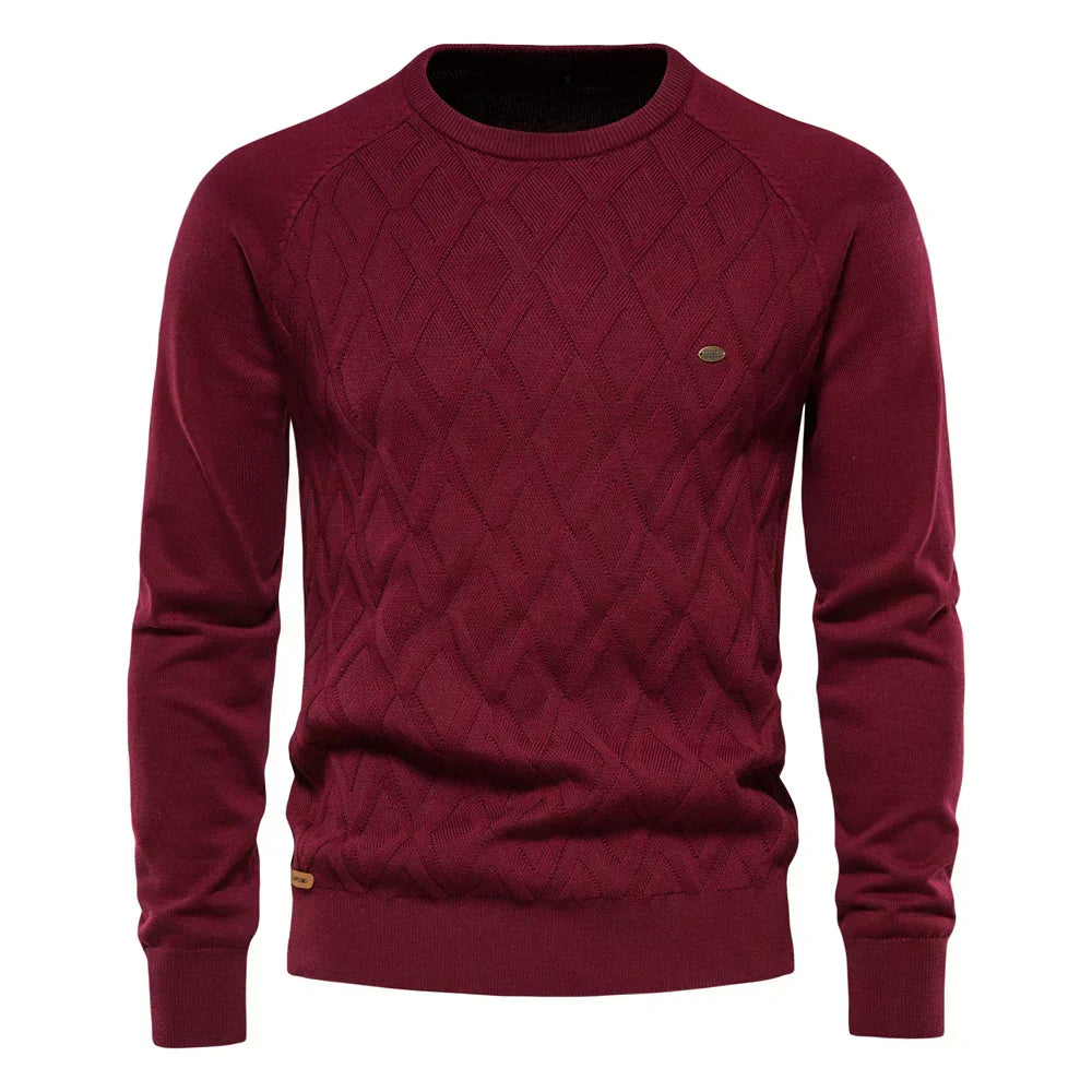 Milan™️ | Herenpullover met Ruitpatroon