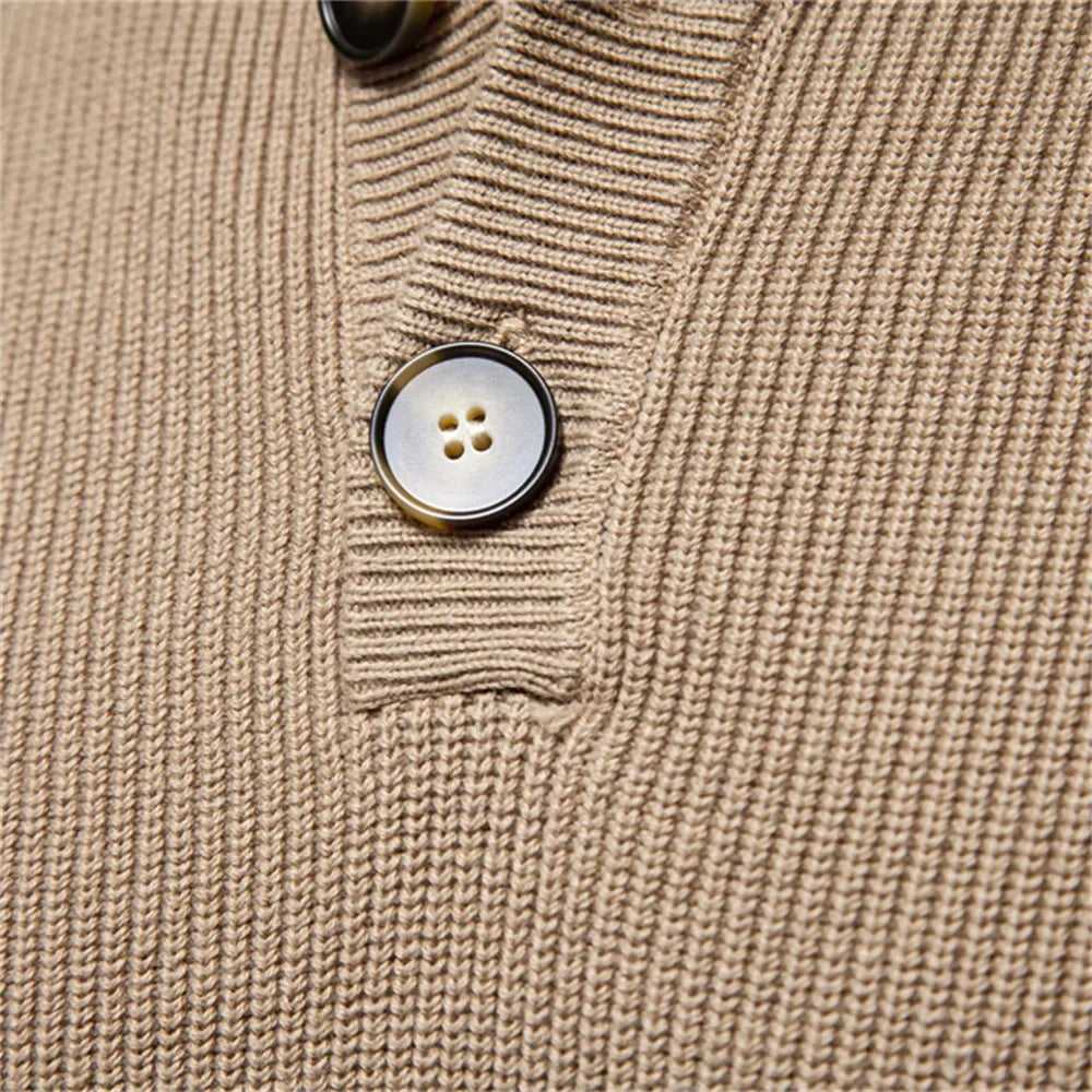 Finn™️ | Herenpullover met knoopdesign