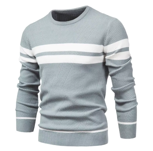 Gijs™️ | Stijlvolle herenpullover met visgraatpatroon