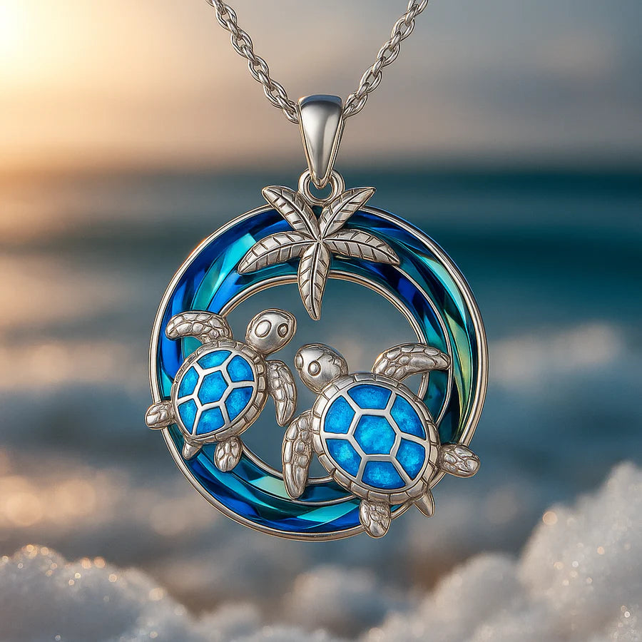 Tidebound Schildpad Ketting | Witgoud