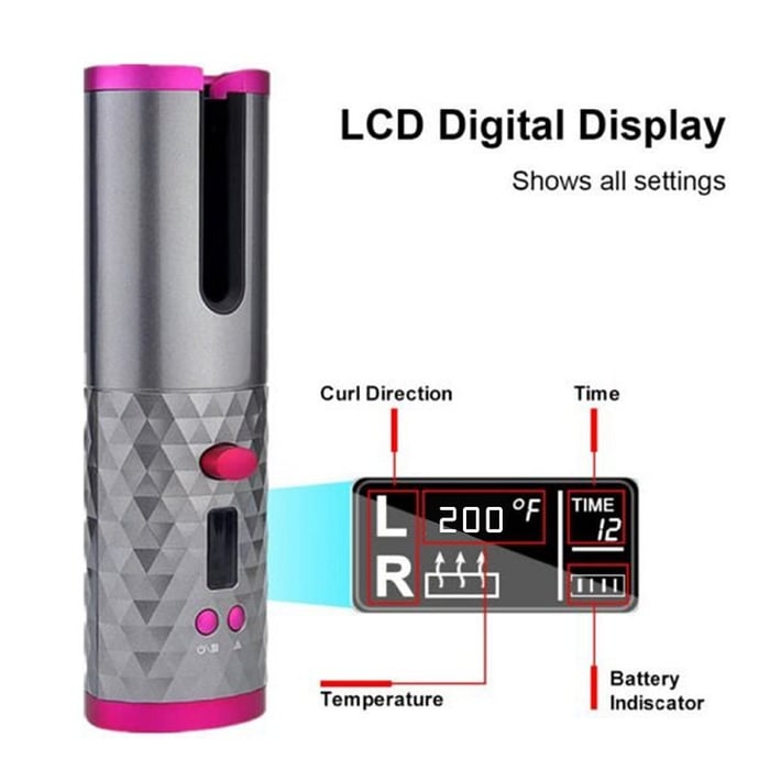 Wireless Auto Curler | Draagbare Automatische Haarkruller